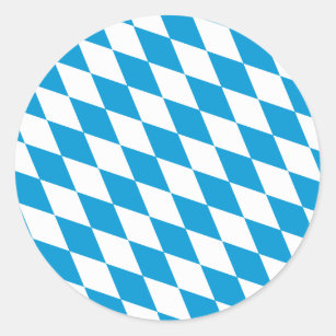 Oktoberfest, Bayern Colours Classic Round Sticker
