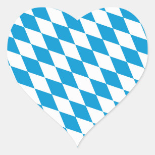 Oktoberfest, Bayern Colours Heart Sticker