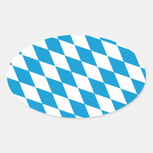 Oktoberfest, Bayern Colours Oval Sticker