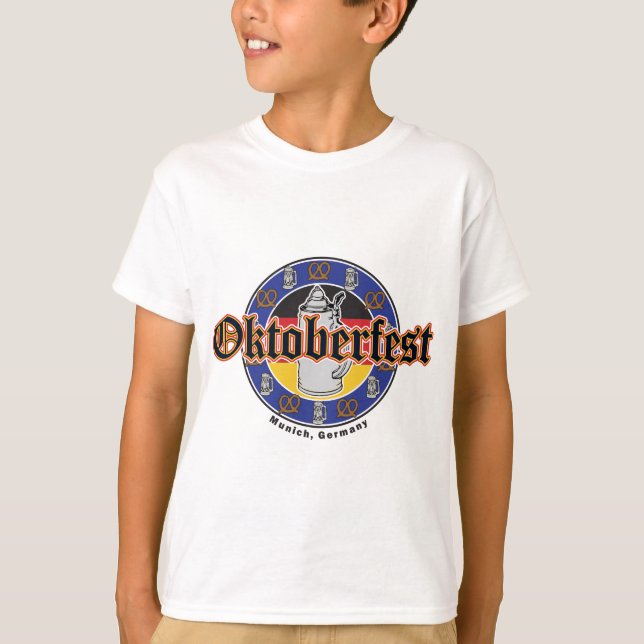 Oktoberfest Beer and Pretzels T-Shirt (Front)