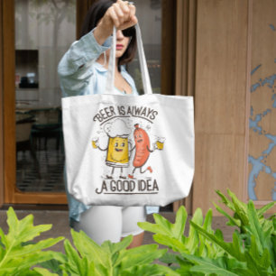 Oktoberfest Beer And Sausage Tote Bag