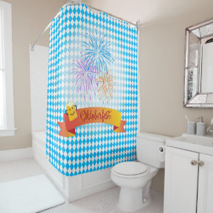 OKTOBERFEST beer festival decoration Blue pattern