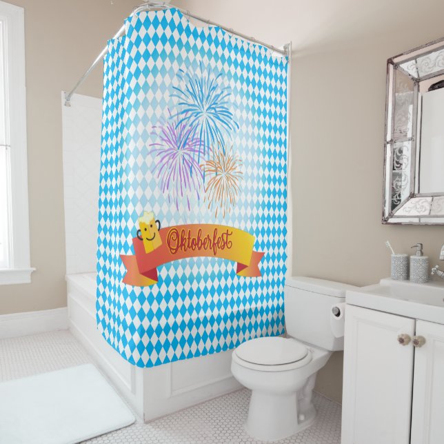 OKTOBERFEST beer festival decoration Blue pattern (In Situ)