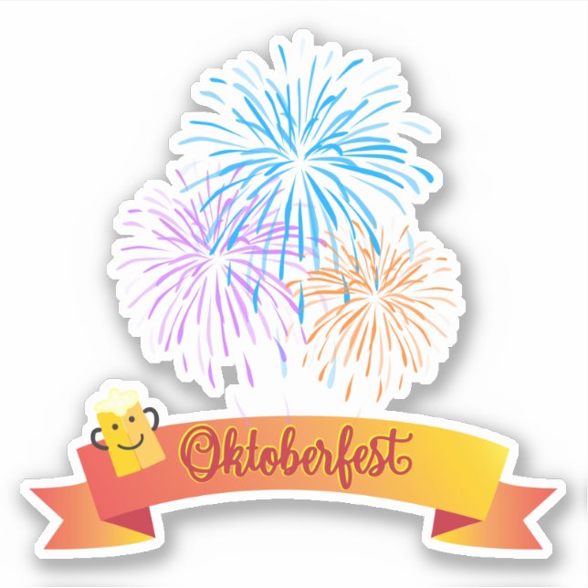 OKTOBERFEST beer festival decoration Fireworks (Front)