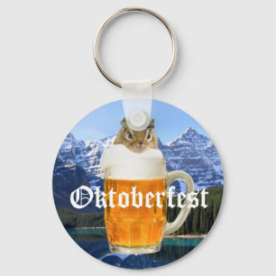 Oktoberfest Beer Festival Party Animal Keychain