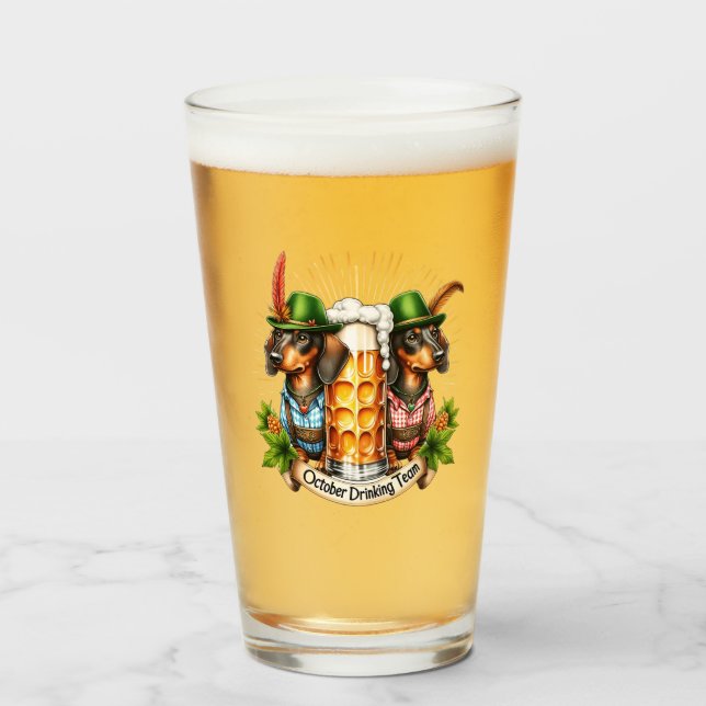 Oktoberfest Beer Glass (Front Filled)