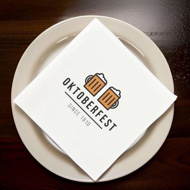 Oktoberfest Beerfest Festival Since 1910 Napkin (Creator Uploaded)