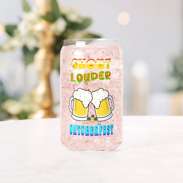 Oktoberfest Can Glass (Insitu (Wedding))