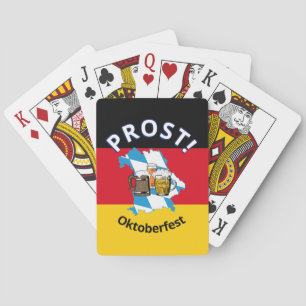 OKTOBERFEST Cartoon Beers Germany Bavaria Playing Cards