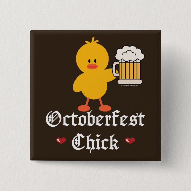 Oktoberfest Chick Button (Front)