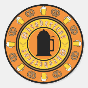 Oktoberfest Classic Round Sticker