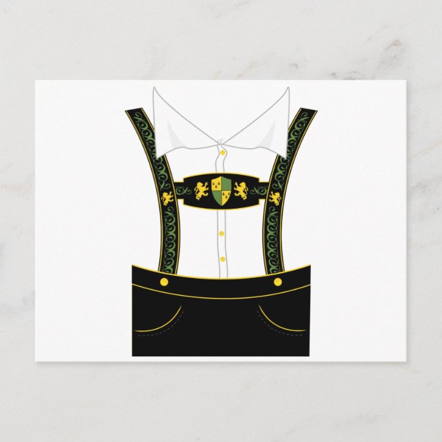 Oktoberfest Clothing Postcard (Front)