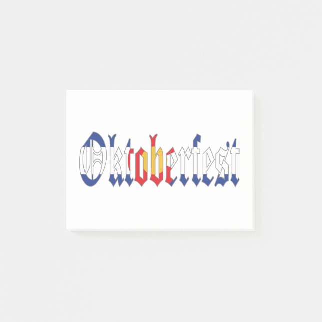 Oktoberfest Colorado Post-it Notes (Front)