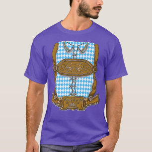 Oktoberfest Costume Halloween Lederhosen T-Shirt
