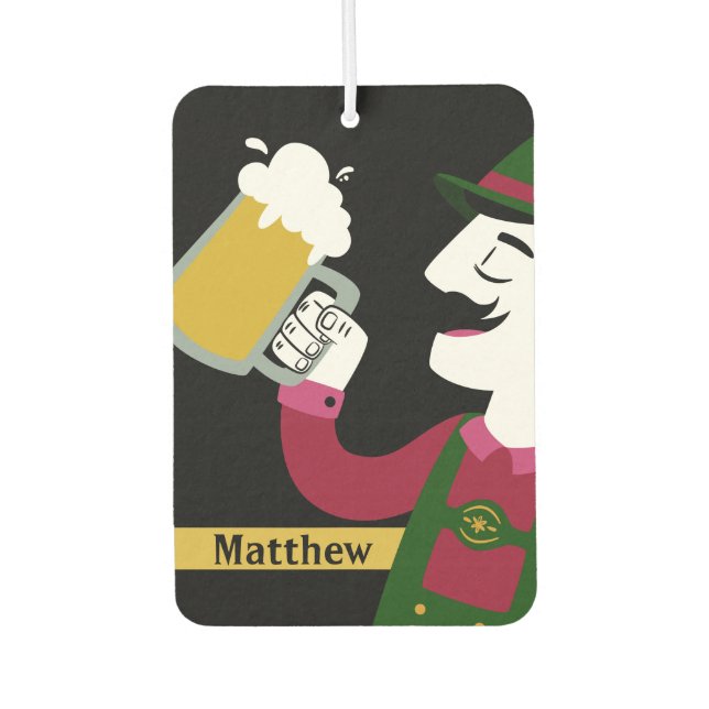 Oktoberfest custom name air freshner freshener (Front)