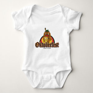 Oktoberfest Dachshund Beer Baby Bodysuit
