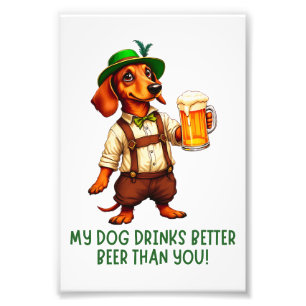 Oktoberfest Dachshund Dog Photo Print