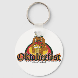 Oktoberfest Dachshund Keychain