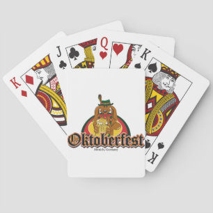 Oktoberfest Dachshund Playing Cards