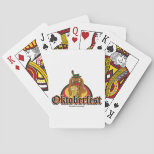 Oktoberfest Doxie Beer Playing Cards