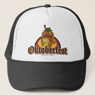 Oktoberfest Doxie Beer Trucker Hat