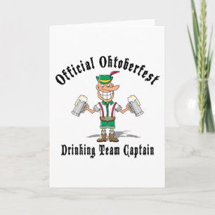 Oktoberfest Drinking Team Captain Gift Card
