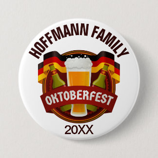 Oktoberfest Family Celebration 3 Inch Round Button