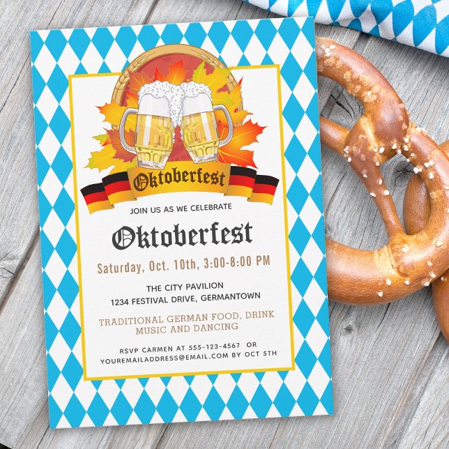 Oktoberfest Festival de la bière Invitation (Créateur téléchargé)