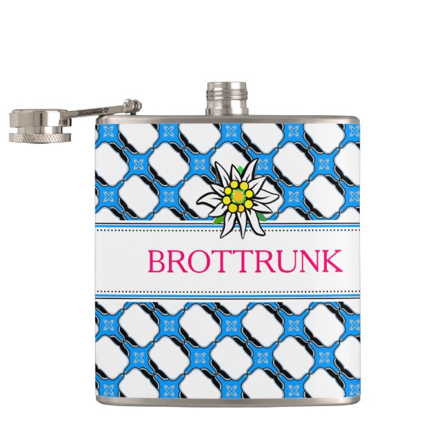 Oktoberfest Flachmann Hip Flask (Opened)