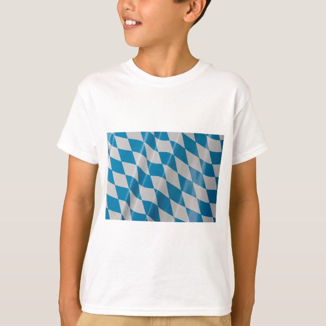 Oktoberfest Flag Colours Bavaria Bayern T-Shirt (Front)