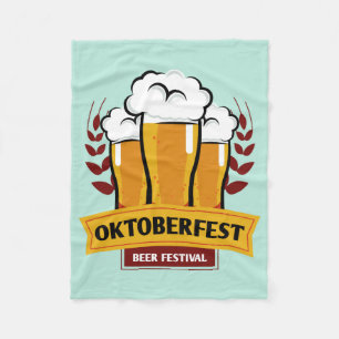 Oktoberfest fleece blanket