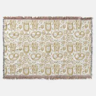 Oktoberfest Food Menu Throw Blanket