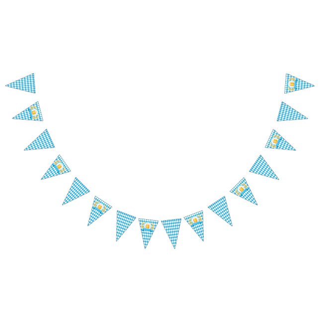 Oktoberfest Frothy Beer Mug Bunting Flags (All)