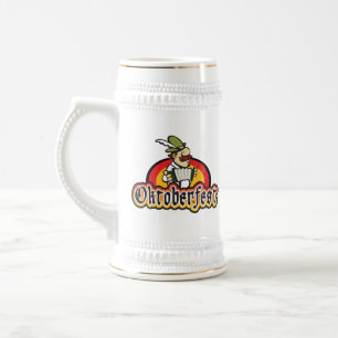 Oktoberfest German Accordion Player Beer Stein
