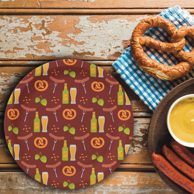 Oktoberfest German Beer Festival  Paper Plate (Creator Uploaded)