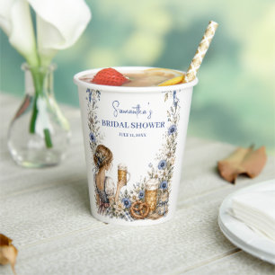Oktoberfest German Beer Pretzel Bridal Shower Paper Cups