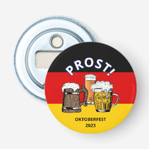 Oktoberfest GERMAN FLAG Prost Cheers Beers Bottle Opener