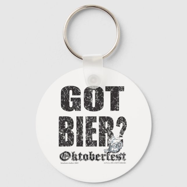 Oktoberfest Got Bier? Keychain (Front)