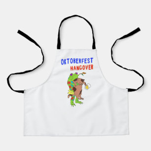 Oktoberfest Hangover Cat 16 Frog October Volksfest Apron