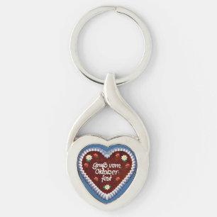 Oktoberfest Heart Keychain