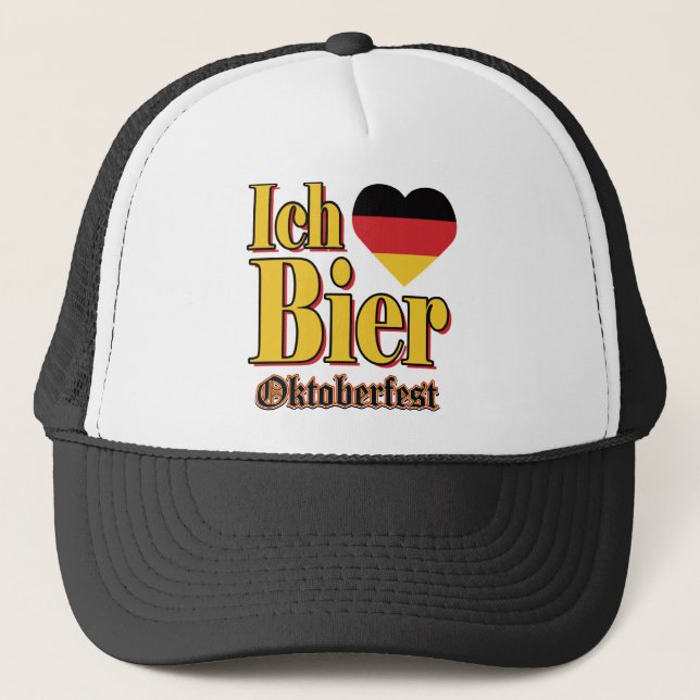 Oktoberfest-ICH-BIER Trucker Hat (Front)
