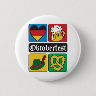 Oktoberfest Icons 2 Inch Round Button