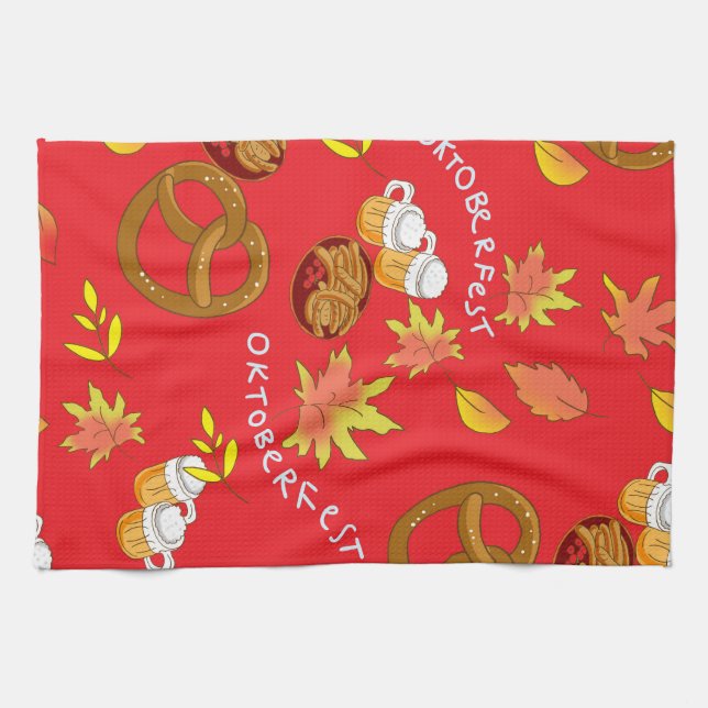 Oktoberfest in bavaria kitchen towel (Horizontal)