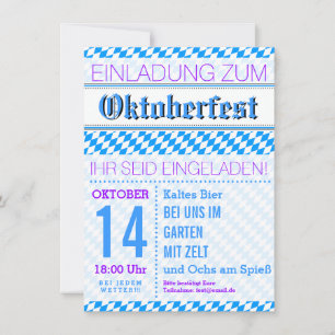 Oktoberfest: Invitation