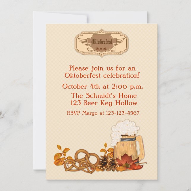Oktoberfest Invitation (Front)