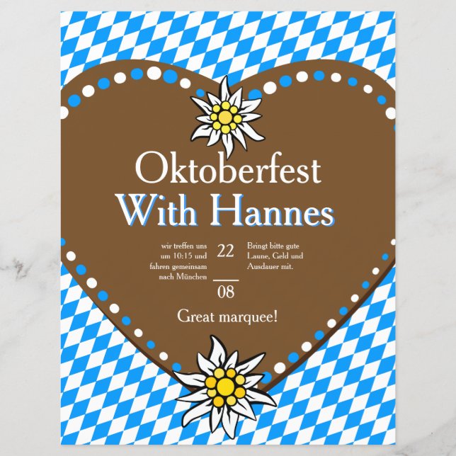 Oktoberfest Invite Flyers (Front)