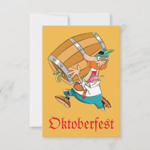 Oktoberfest Keg Greeting Card