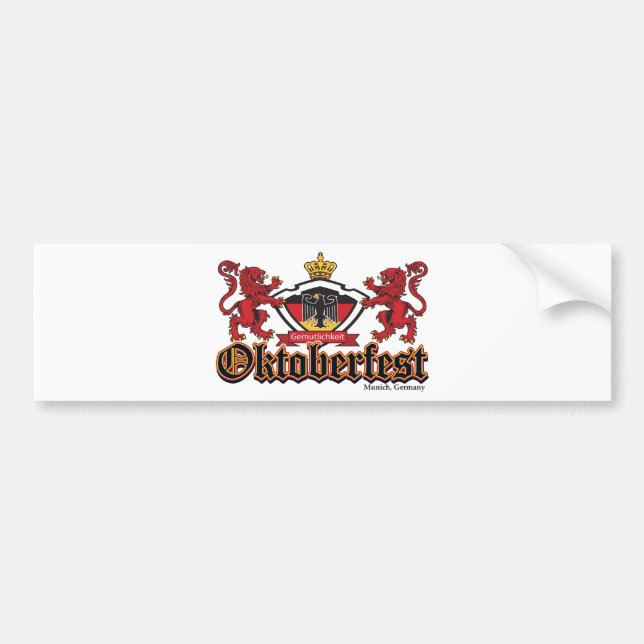 Oktoberfest Lions Bumper Sticker (Front)