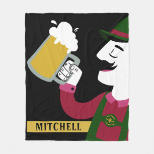 Oktoberfest nom personnalisé polaire couverture