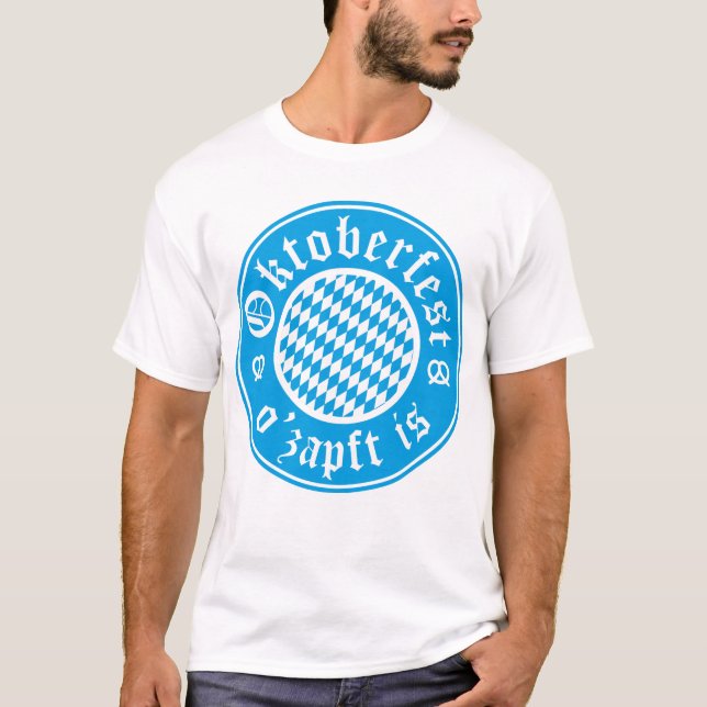 Oktoberfest O’zapft Est Allemagne T-Shirt Bavarois (Devant)